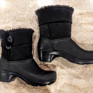DANSKO Shearling "Stormy" Black Boots Size 39